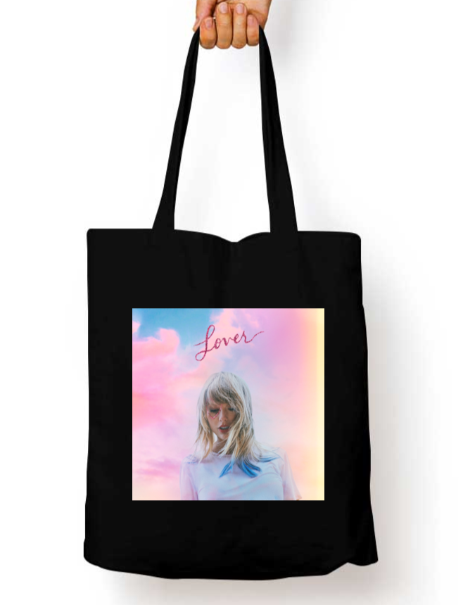 Lover's Embrace Taylor Swift Album Zipper Tote Bag