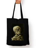 Smoking Skull  Zipper Tote Bag