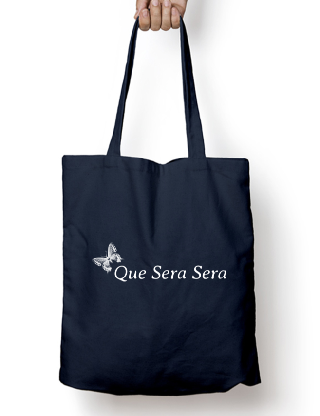 Que Sera Sera Zipper Tote Bag