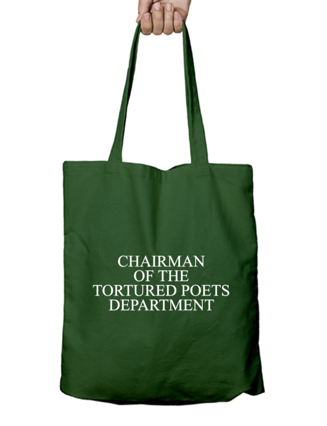 Chairman Of The Tortured Poets Department Iconic Taylor Swift Tote Bag