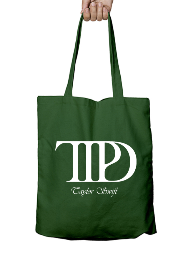 TTPD Signature Monogram Taylor Swift Zipper Tote Bag