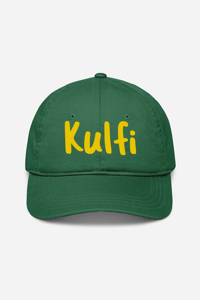 Kulfi Green Embroidered Cap