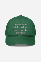 Welcome to Adulthood Embroidered Cap
