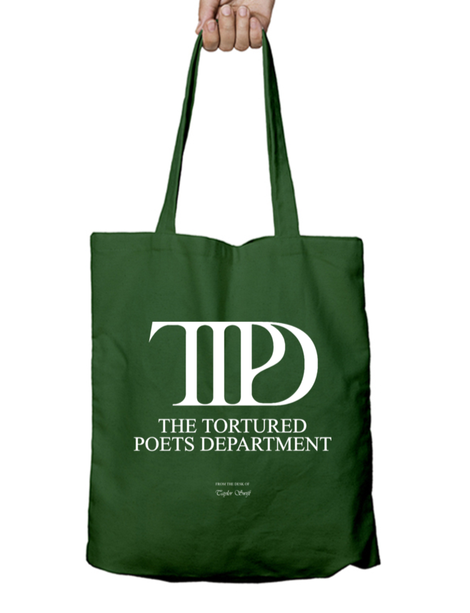 TTPD The Tortured Poets Department Album Art Taylor Swift Tote Bag