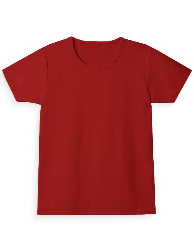 Girl's Regular Tee: Bold Red
