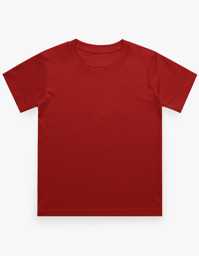 Boys Regular Tee - Bold Red