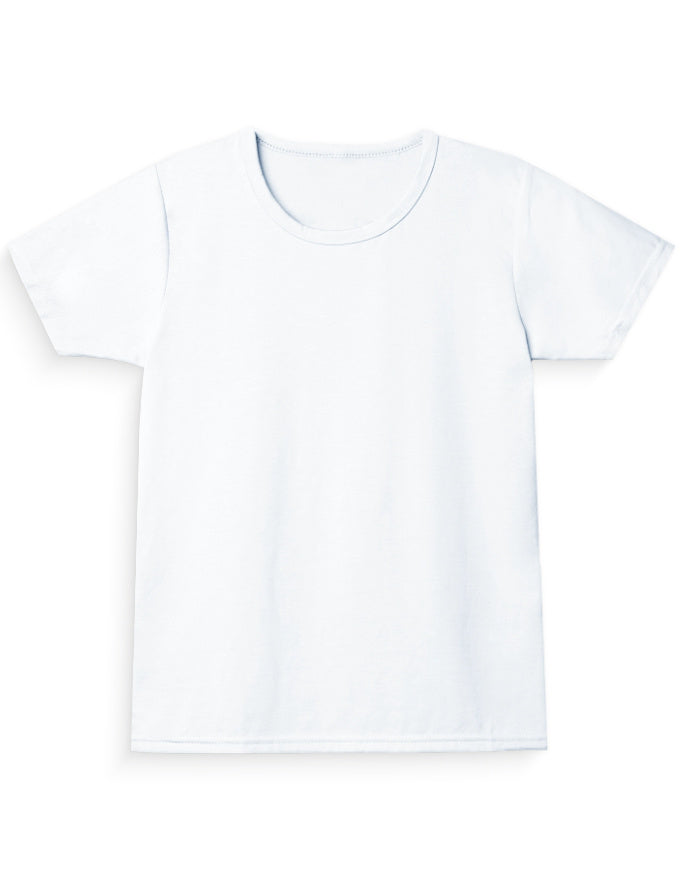 Girl's Regular Tee: White