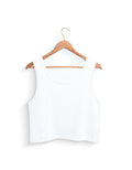 Crop Tank: White