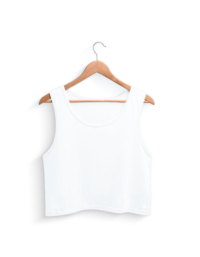 Crop Tank: White