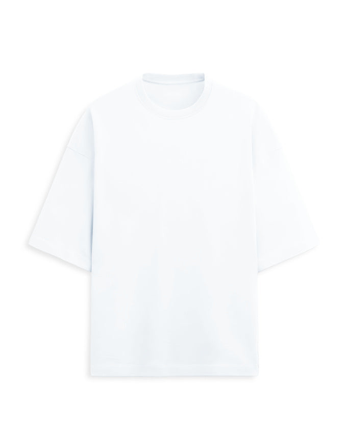 Terry Oversized Tee: White