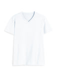 V Neck Tee: White