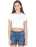 Crop Tee: White