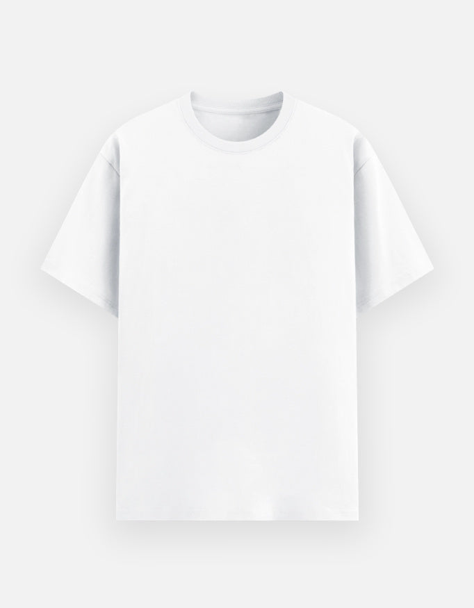 Poly-cotton Tee: White