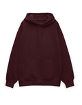 Heavyweight Oversized Hoodie: Deep Maroon