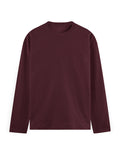 Full Sleeve Tee: Deep Maroon
