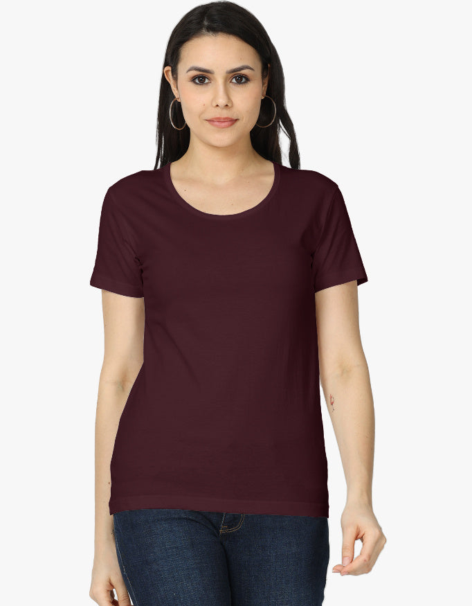Ladies Everyday Tee - Deep Maroon