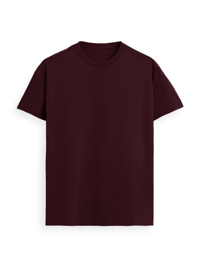 Supima Tee: Deep Maroon