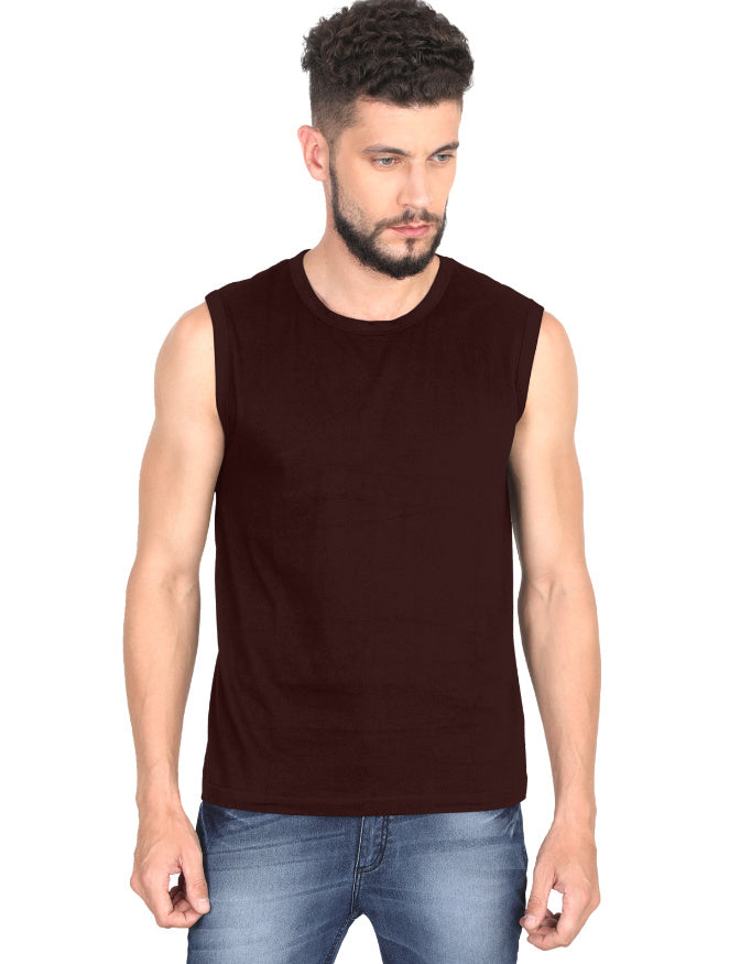 Muscle Tee: Deep Maroon