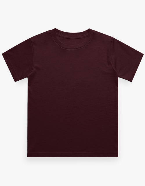 Boys Regular Tee - Deep Maroon