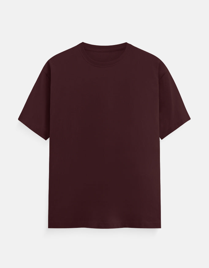Regular Tee: Deep Maroon