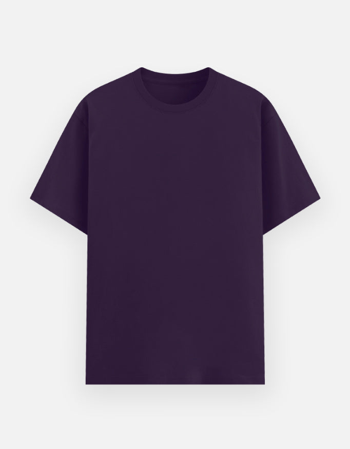 Poly-cotton Tee: Purple