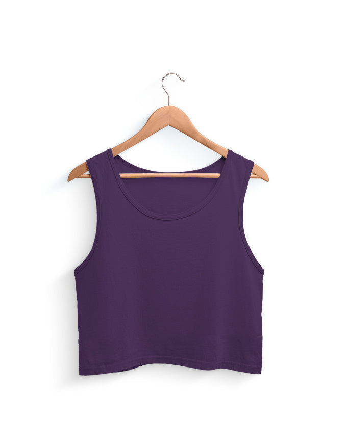 Crop Tank: Valentino Purple