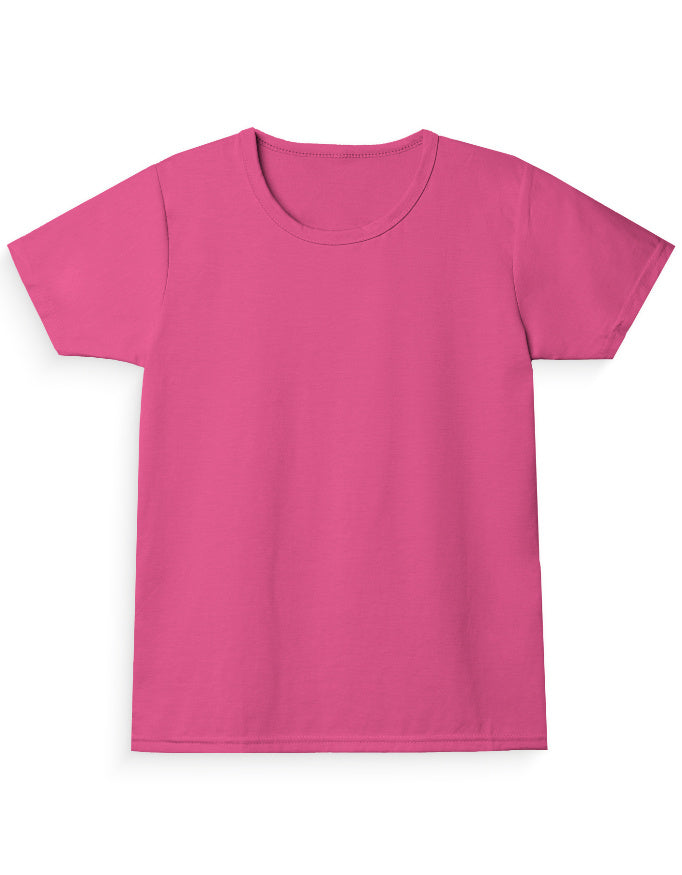 Girl's Regular Tee: Berry Pink