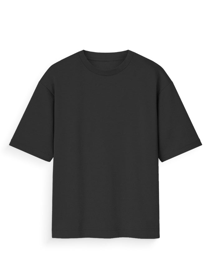 Regular Oversized Tee: Black