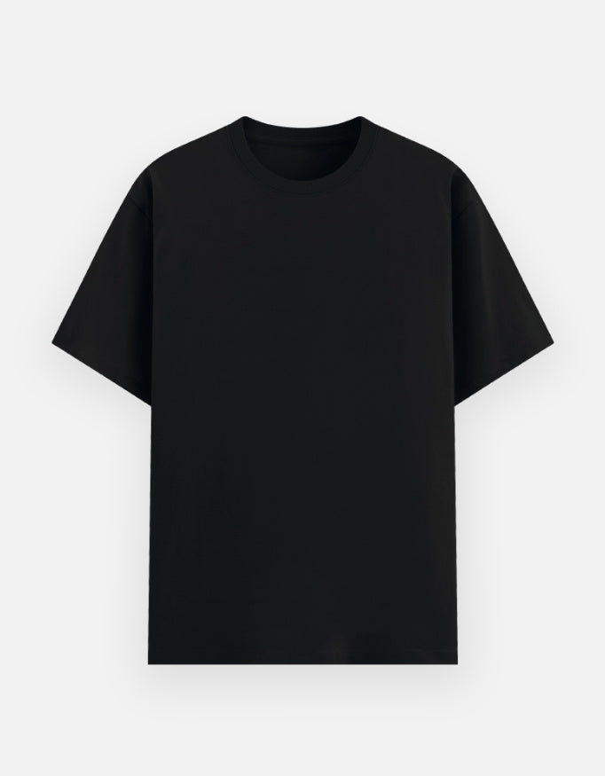 Poly-cotton Tee: Black