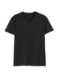 V Neck Tee: Black