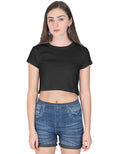 Crop Tee: Black