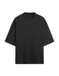 Terry Oversized Tee: Black