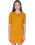 T-Shirt Dress: Deep Saffron