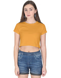 Crop Tee: Deep Saffron