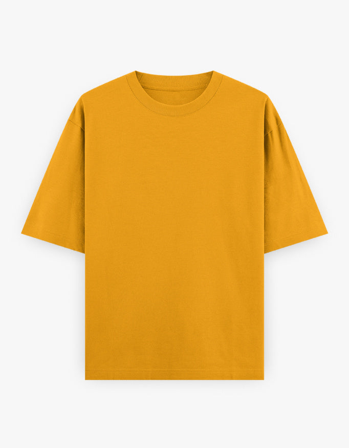 Heavyweight Oversized Tee - Deep Saffron