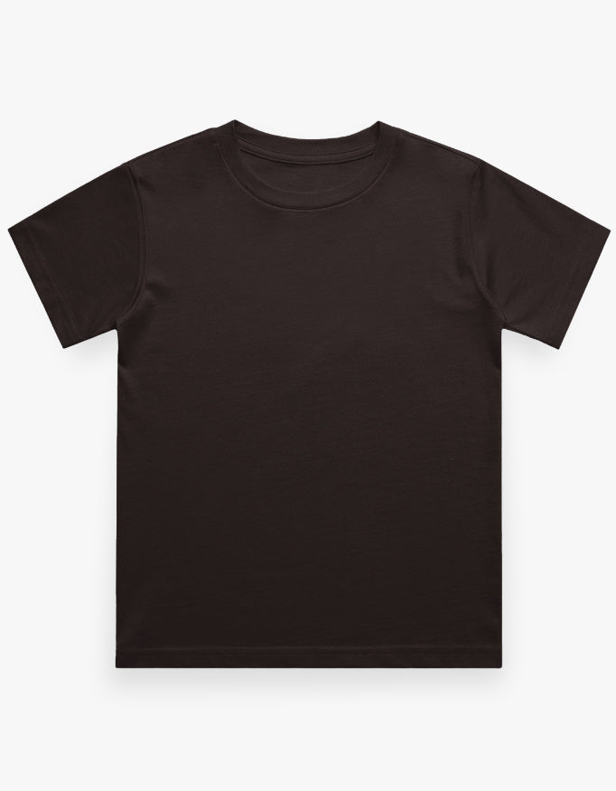 Boys Regular Tee - Coffee Brown