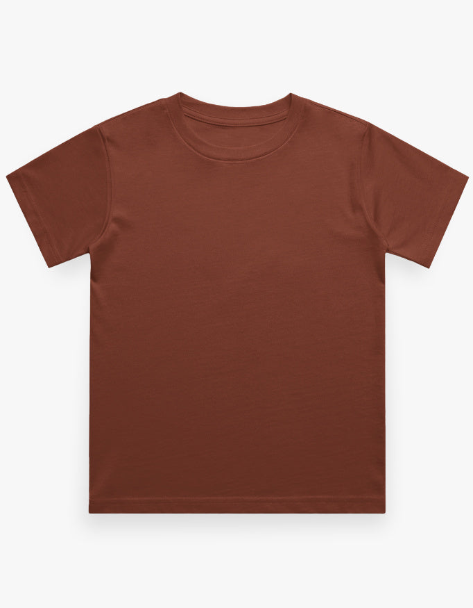 Boys Regular Tee - Earthy Red