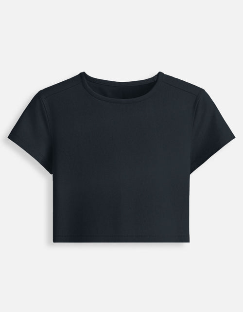 Baby Tee: Navy Blue