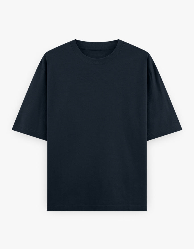 Heavyweight Oversized Tee - Navy Blue