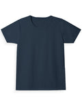 Girl's Regular Tee: Navy Blue