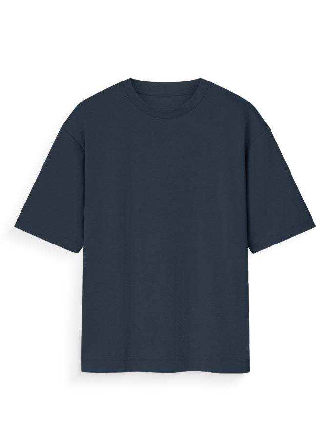 Regular Oversized Tee: Navy Blue