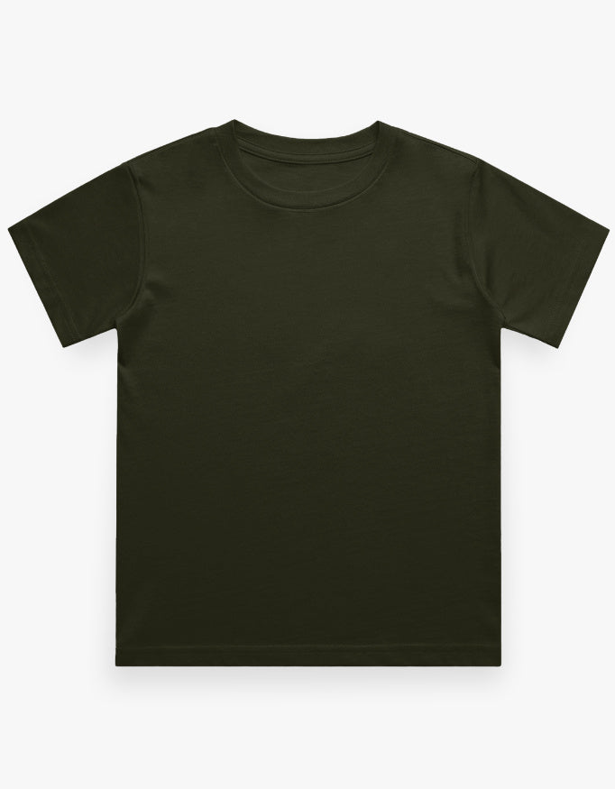 Boys Regular Tee - Olive Green