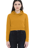 Crop Hoodie: Autumn Yellow