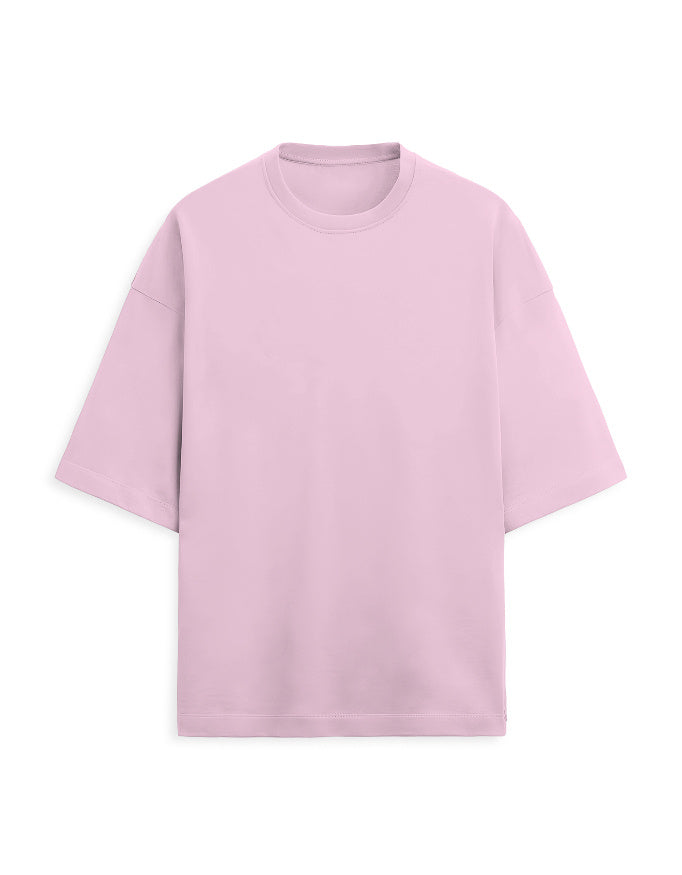 Terry Oversized Tee: Pastel Pink