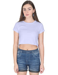 Crop Tee: Soft Lavender
