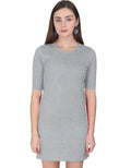 T-Shirt Dress: Grey Melange