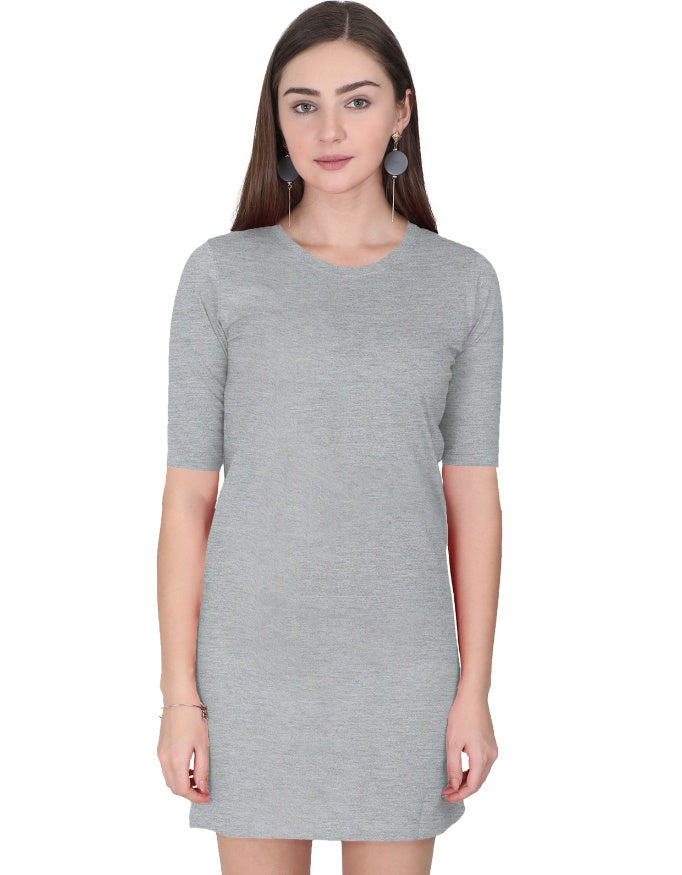 T-Shirt Dress: Grey Melange
