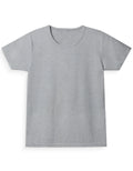 Girl's Regular Tee: Grey Melange