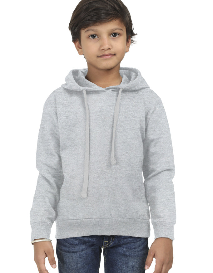 Kids Hoodie: Grey Melange