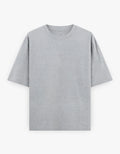 Heavyweight Oversized Tee - Grey Melange